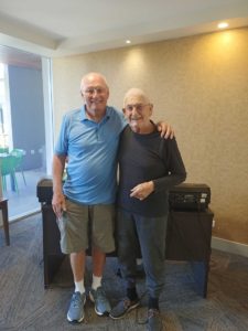 Introducing Franco, our newest resident at Regis Kuluin. He has been bringing joy to our residents with his impressive vocal skills and passion for entertainment. During a recent singalong event with our piano man, John, they discovered they were long lost friends who used to play in commercial jazz bands between 1985 to 2000 in Brisbane. Franco played the drums, and John played the piano.