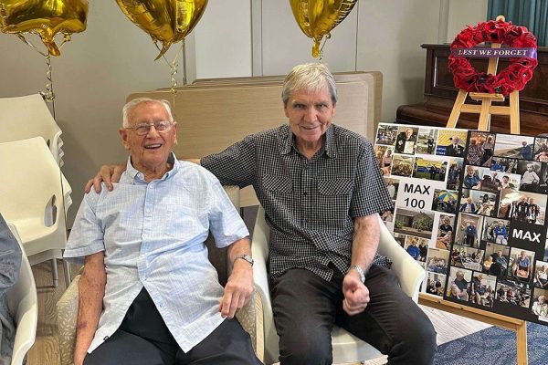 Max Caldwell with Peter McKenna
