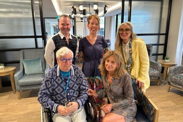 Group shot of Julian Burnside AO KC, Kate Durham, Julie Kantor, Marshall McGuire, and Genevieve Lacey.