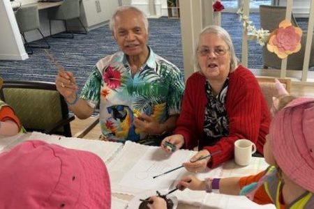 Residents at World Bee Day
