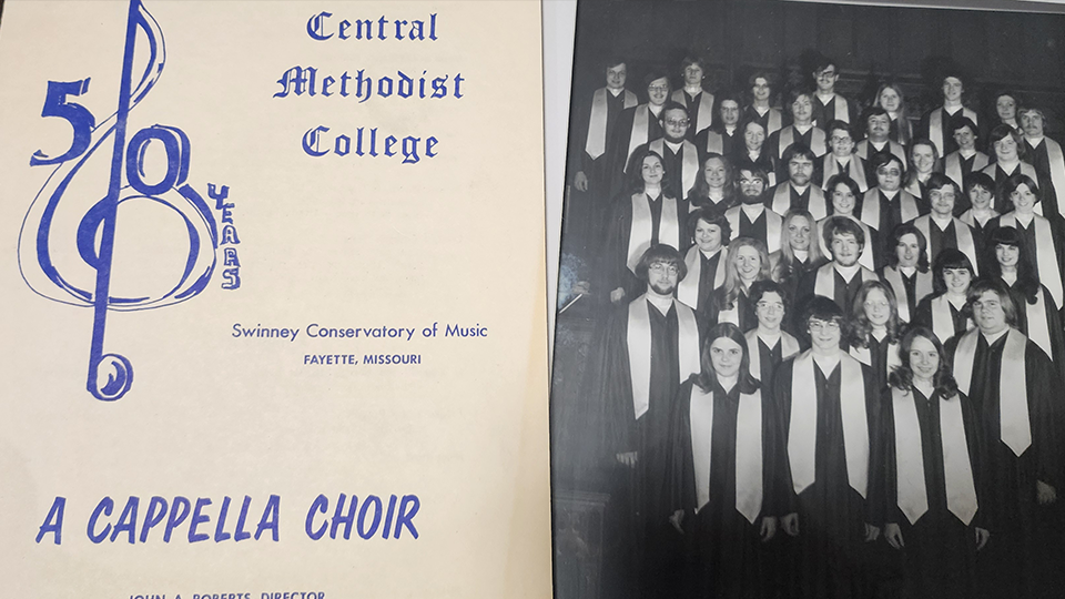 Old choir photo of JD